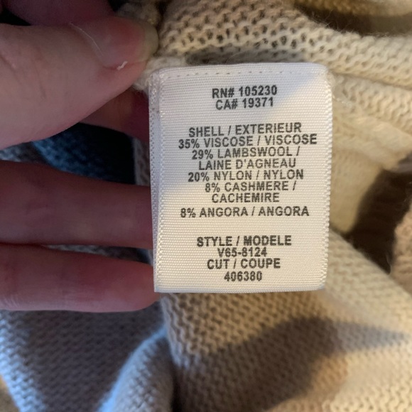 Joie Aurore Striped Cashmere Lambswool Sweater - Picture 7 of 7